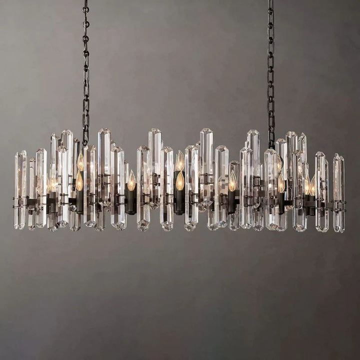 Abigail Prism Linear Chandelier 54"