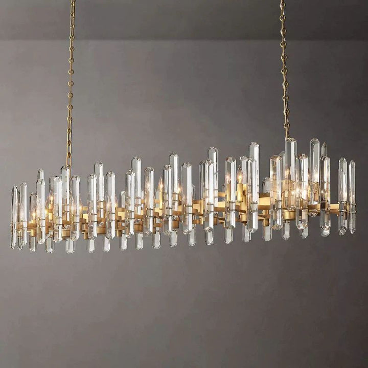 Abigail Prism Linear Chandelier 72"