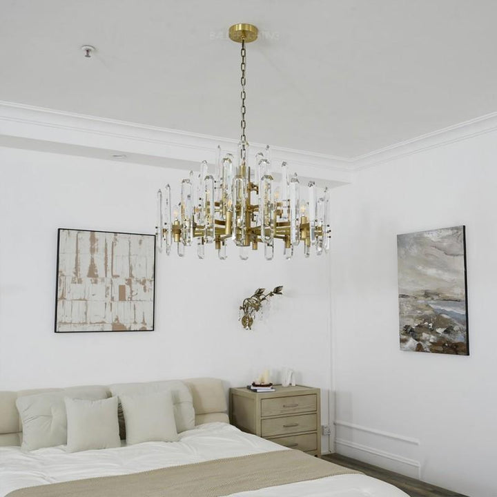 Abigail Prism Round Chandelier 36"