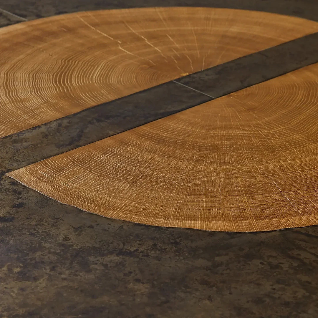 Acacius Artisan Round Dining Table in Reclaimed Reclaimed Wood