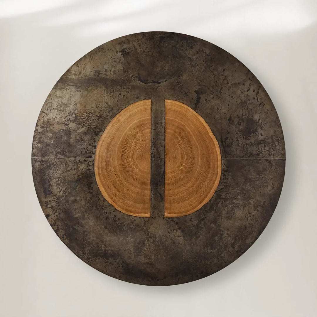 Acacius Artisan Round Dining Table in Reclaimed Reclaimed Wood
