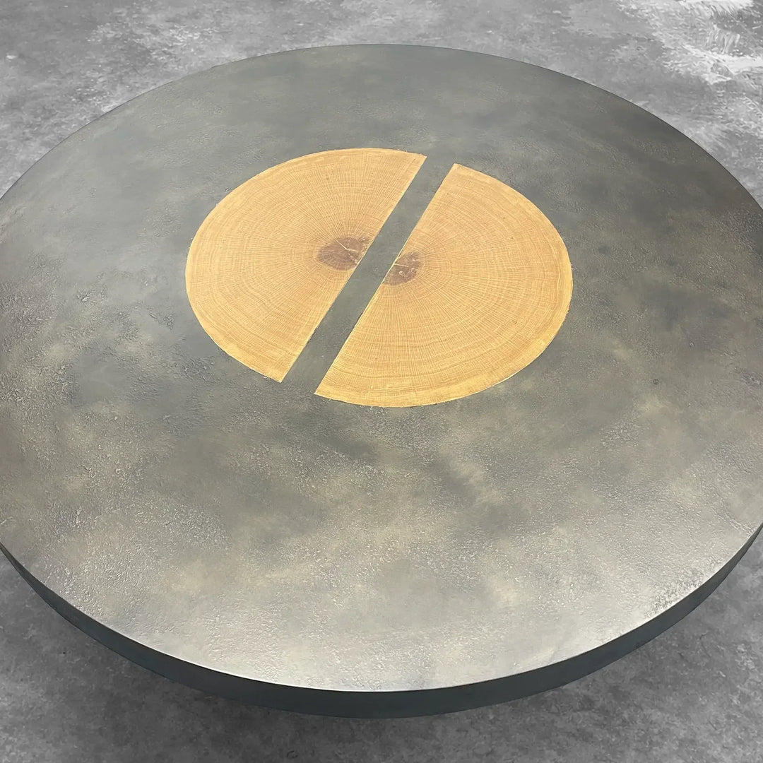 Acacius Artisan Round Dining Table in Reclaimed Reclaimed Wood