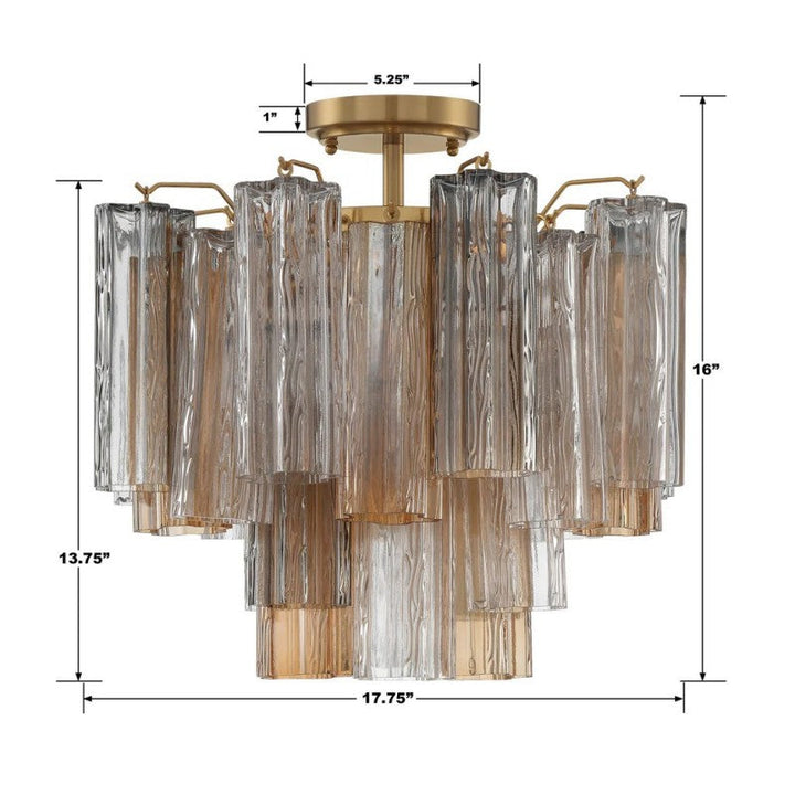 Addis 4-Light Semi Flush Mount