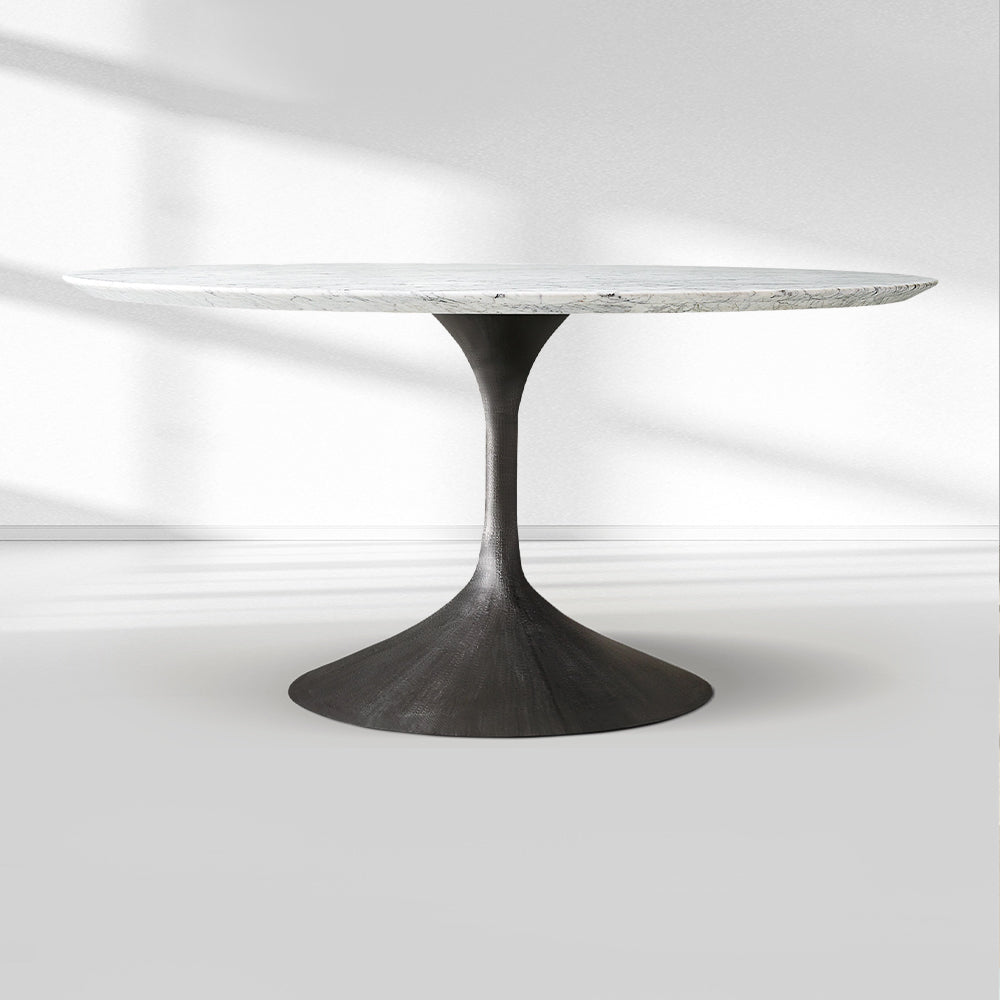 Adol Stone Round Dining Table