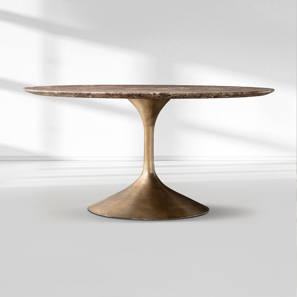 Adol Stone Round Dining Table