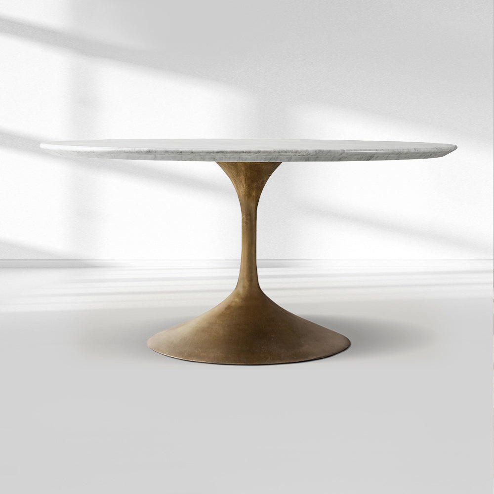 Adol Stone Round Dining Table
