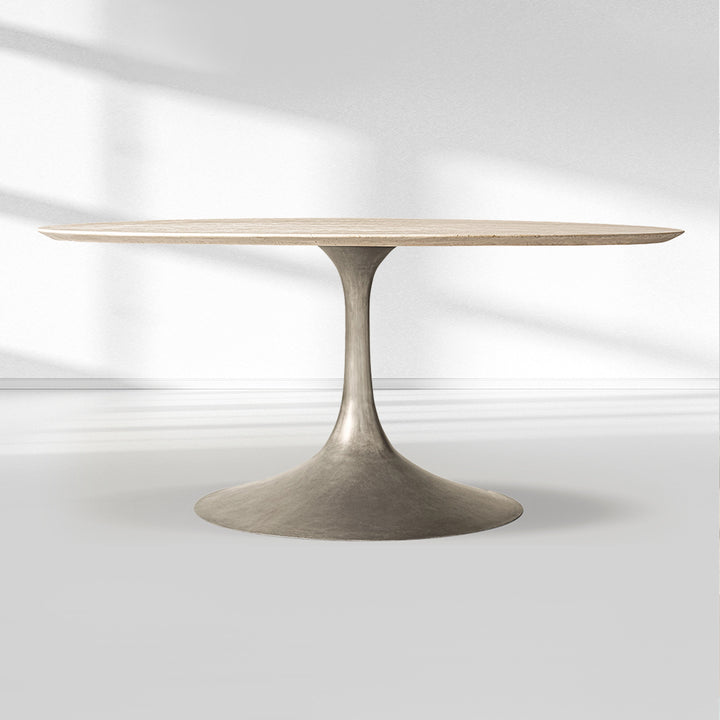 Adol Stone Round Dining Table