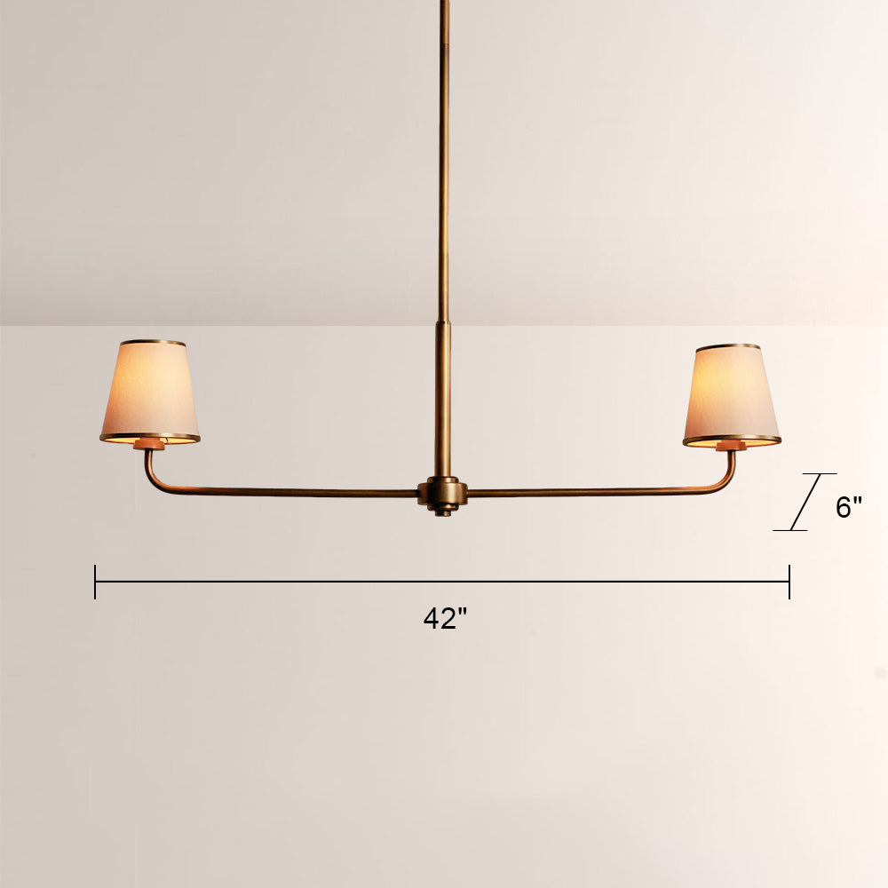 Adrie 2-Light Torch-inspired Chandelier