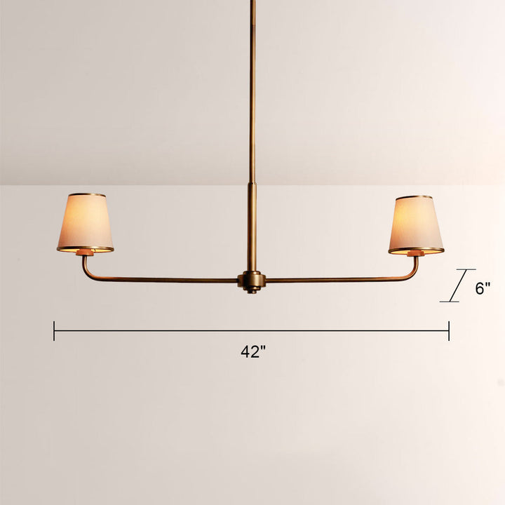 Adrie 2-Light Torch-inspired Chandelier