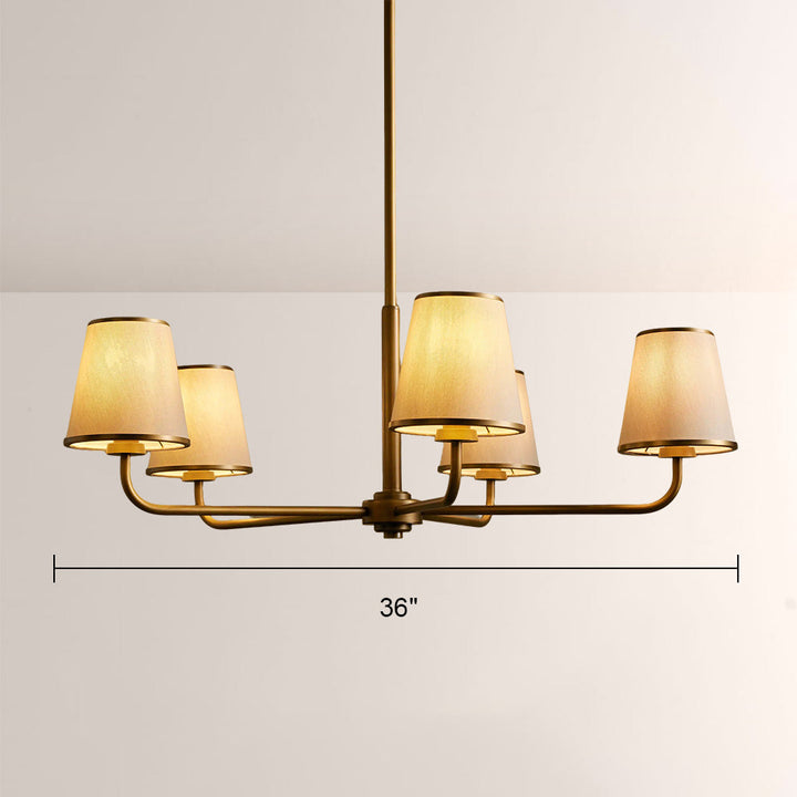 Adrie Torch-inspired Round Chandelier