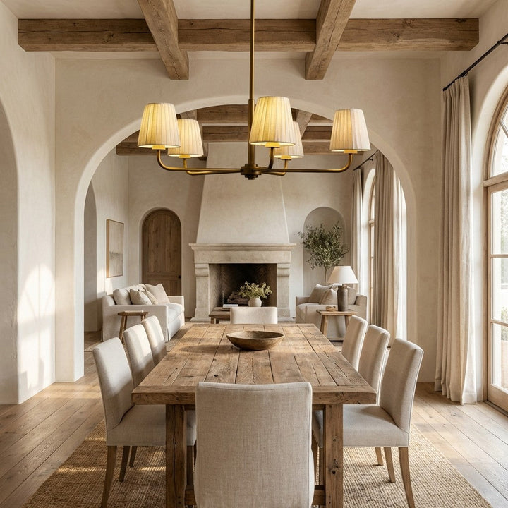 Adrie Torch-inspired Round Chandelier