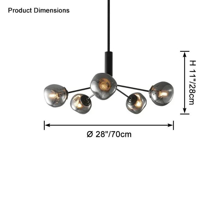 Afra Glass Chandelier