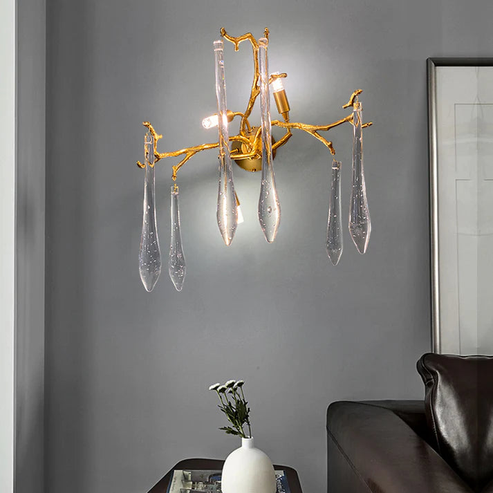 Agnes Branch Crystal Wall Sconce
