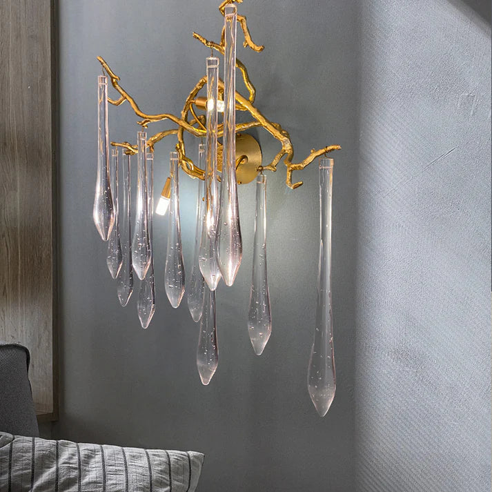 Agnes Branch Crystal Wall Sconce