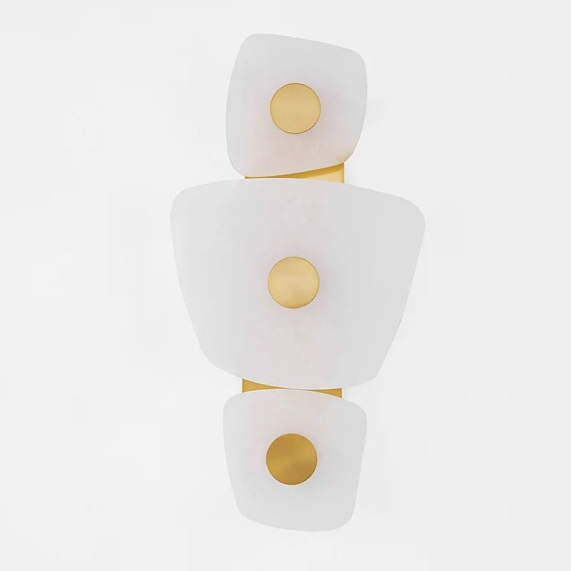 Alabaster  3 Lights Wall Sconce