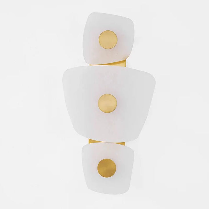 Alabaster  3 Lights Wall Sconce