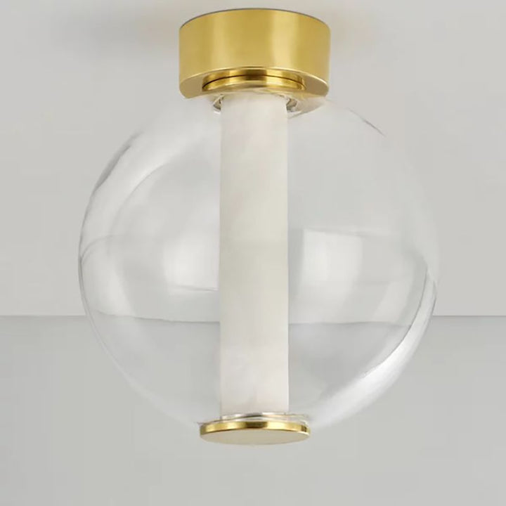 Alabaster Ball Ceiling Light