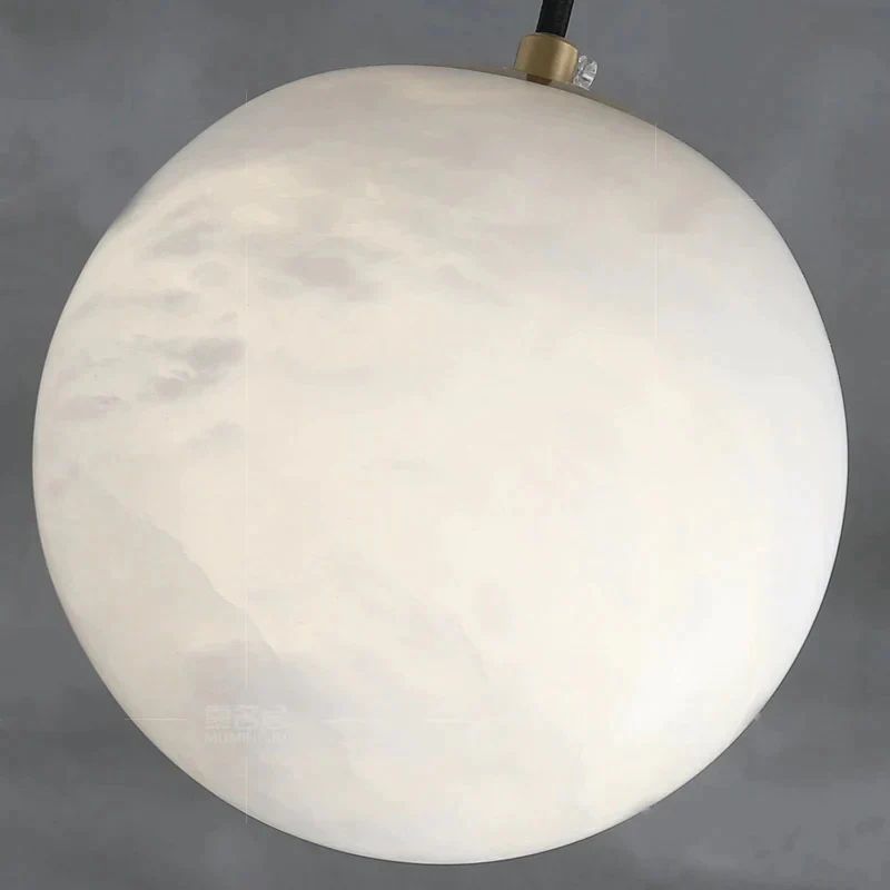 Alabaster Ball Pendant Light