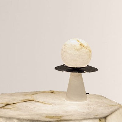 Alabaster Cycle Table Lamp