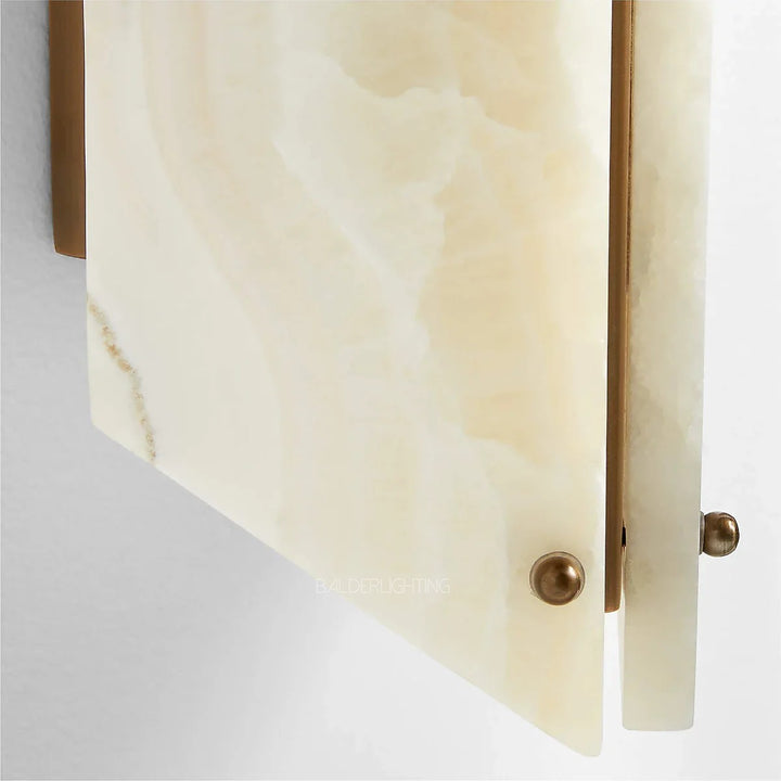 Alabaster Geometric Wall Light Onyx