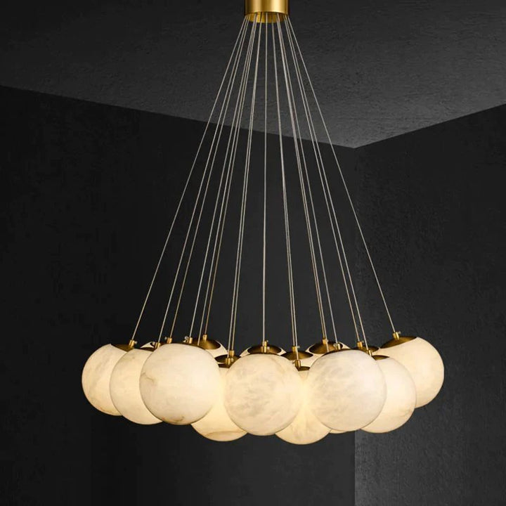 Alabaster Global Ceiling Pendant