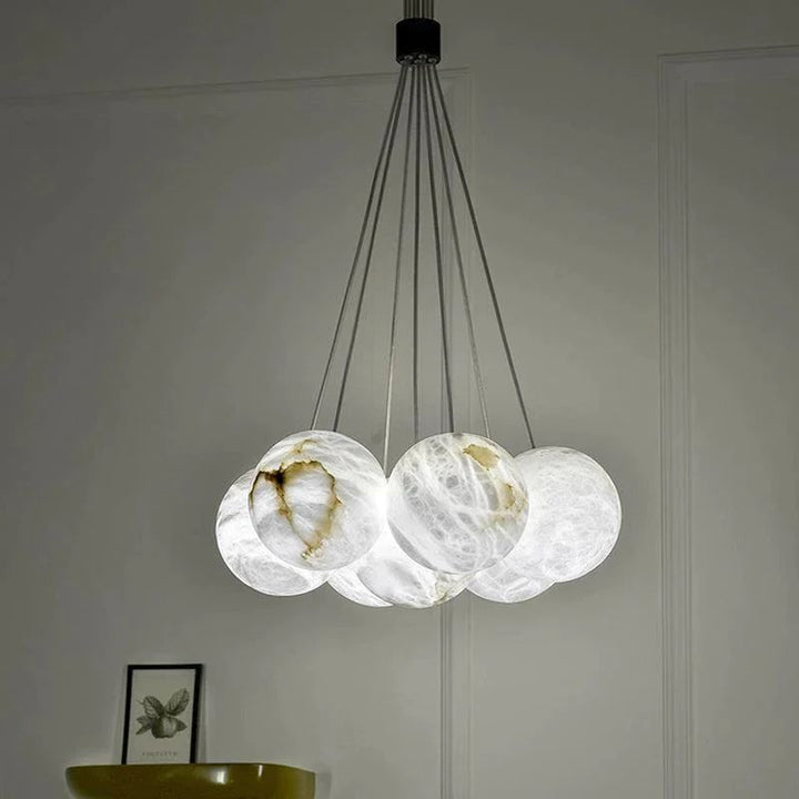 Alabaster Global Ceiling Pendant