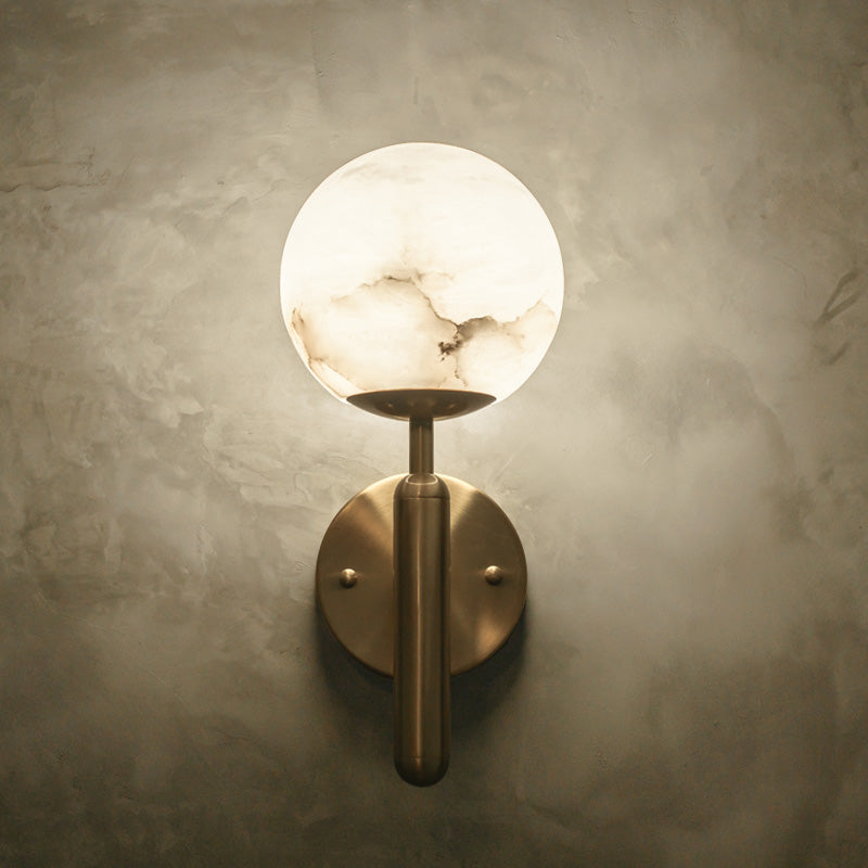 Alabaster Global Wall Light for Bedroom