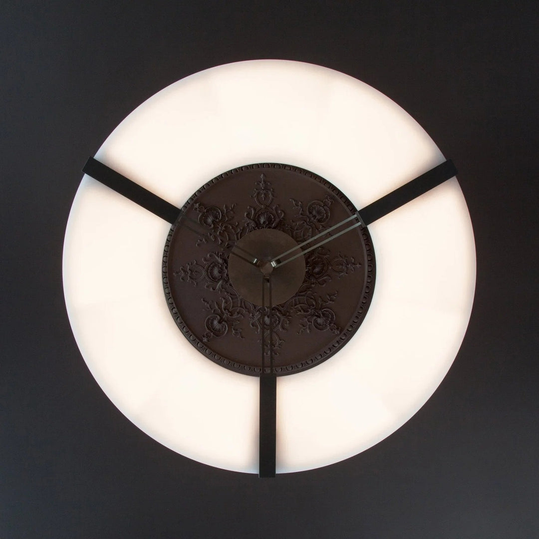 Alabaster Halo Pendant Light – Black & White LED Chandelier