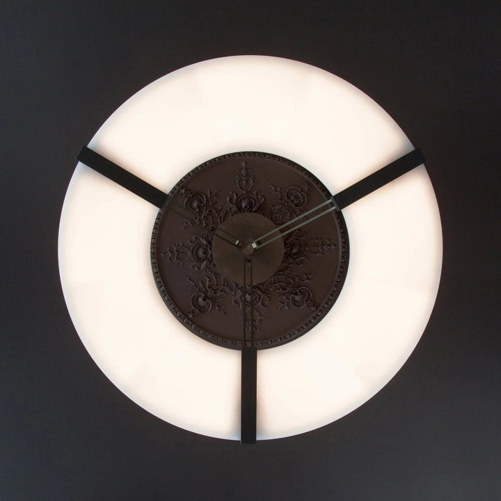 Alabaster Halo Pendant Light – Black & White LED Chandelier