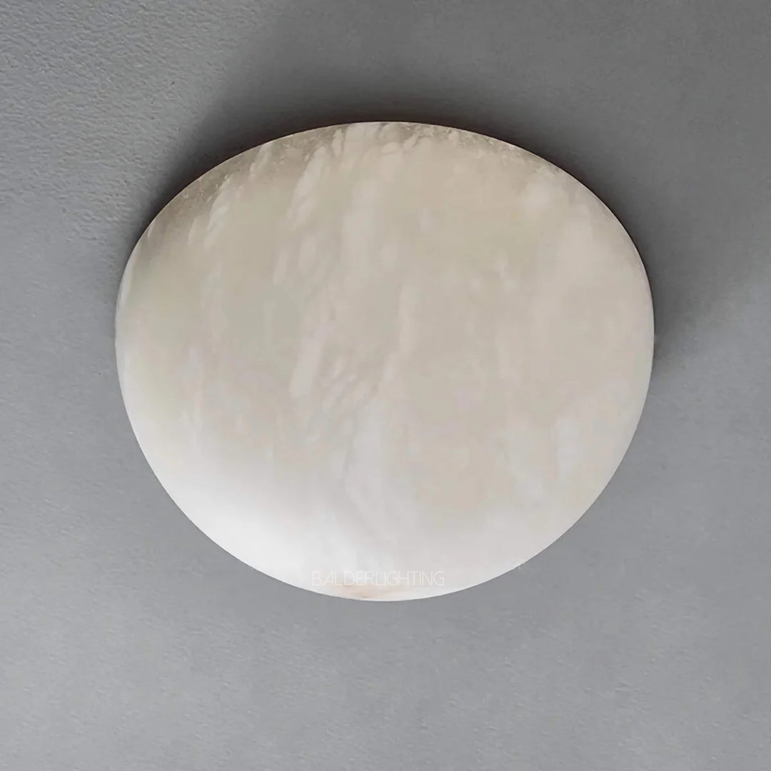 Alabaster Honed Flush Mount
