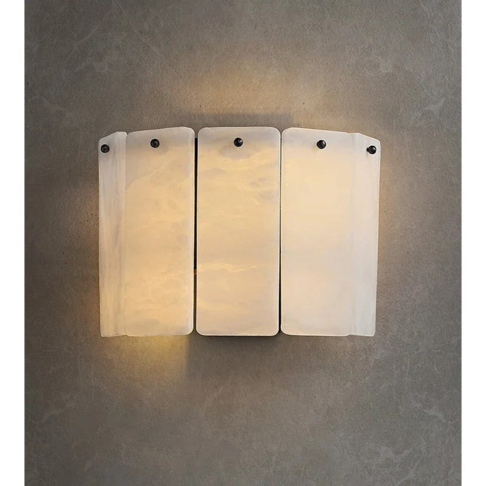 Alabaster Layered Wall Sconce