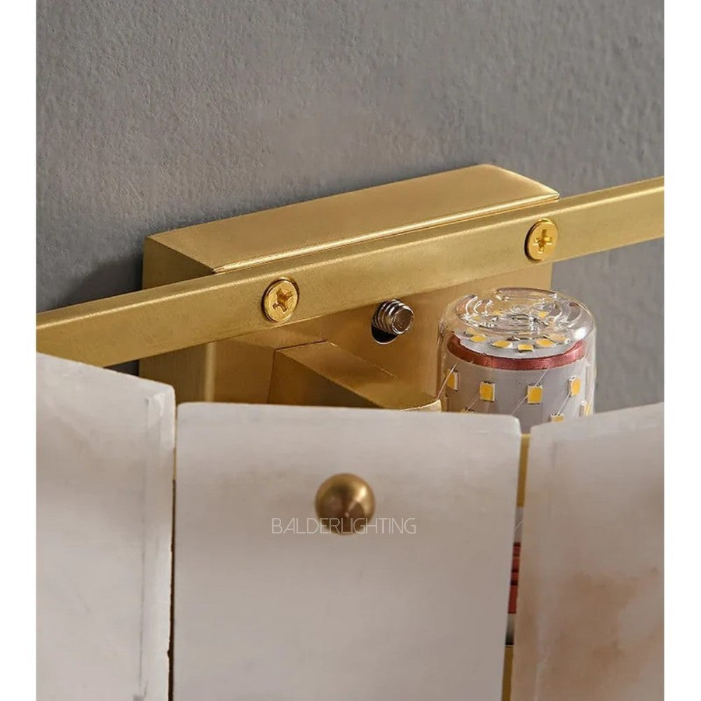 Alabaster Layered Wall Sconce