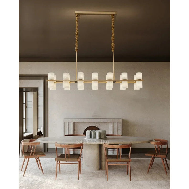 Alabaster Linear Chandelier