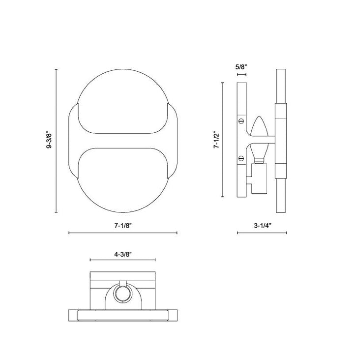 Alabaster Odin Small Wall Sconce