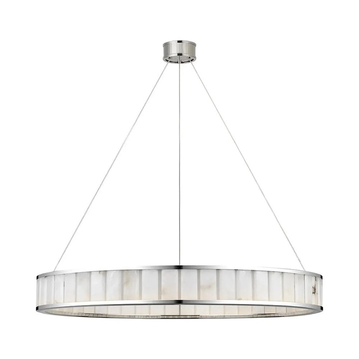 Alabaster Round LED Ring Chandelier 40"D