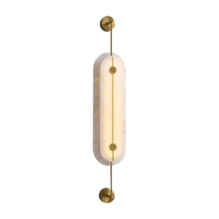 Alabaster Solvane Slim Oval Wall Sconce