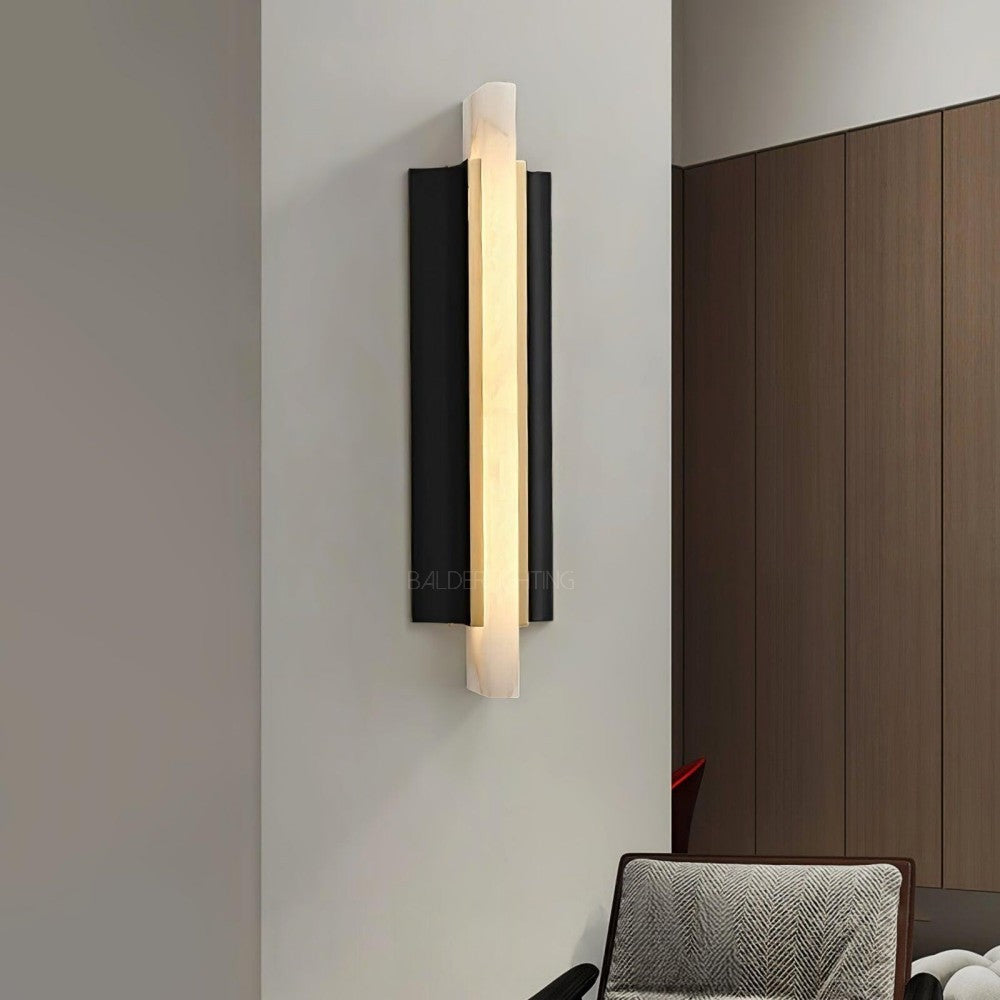 Alabaster Timide Slim Wall Sconce