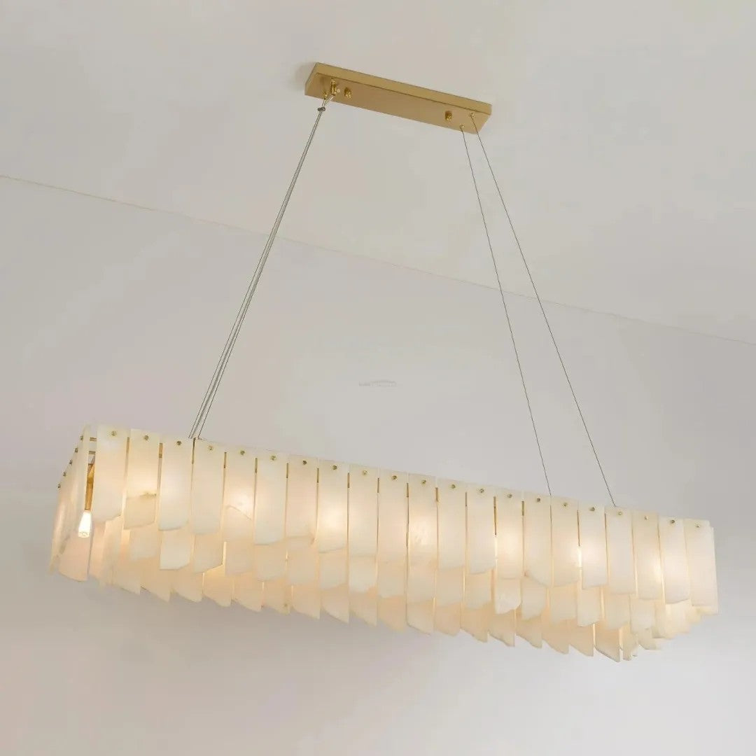 Alabaster Vaniun Linear Chandelier