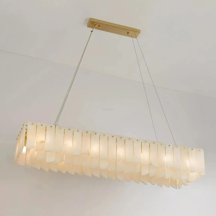 Alabaster Vaniun Linear Chandelier