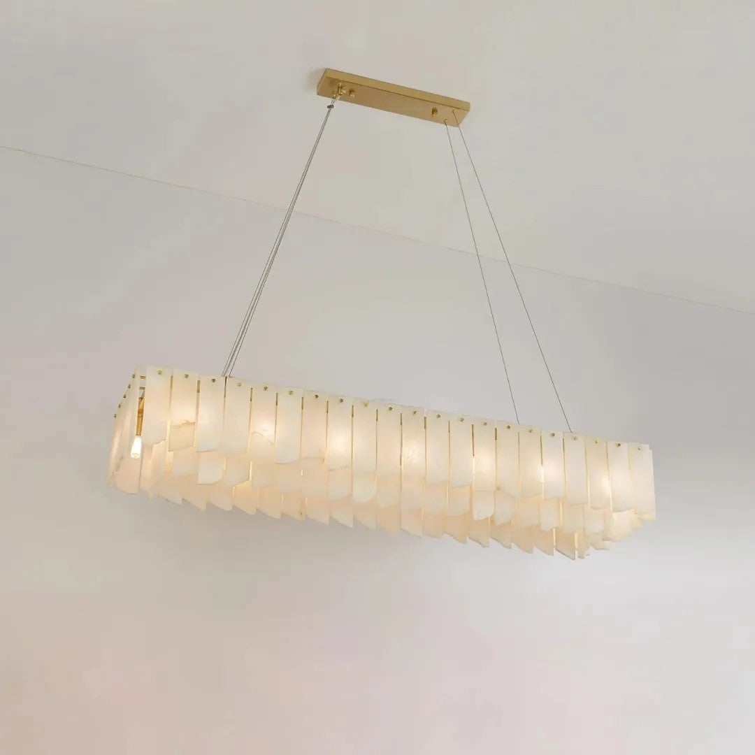 Alabaster Vaniun Linear Chandelier