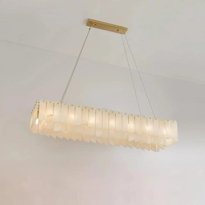 Alabaster Vaniun Linear Chandelier