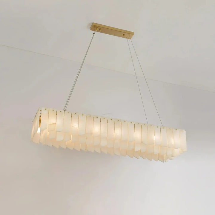 Alabaster Vaniun Linear Chandelier