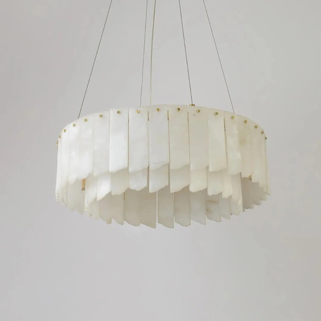 Alabaster Vaniun Round Chandelier