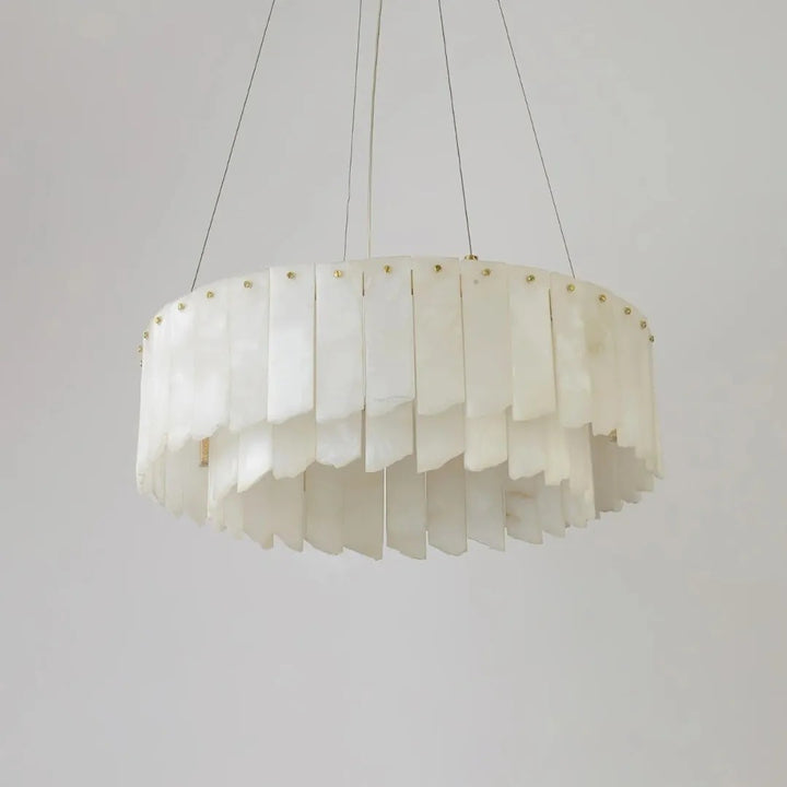 Alabaster Vaniun Round Chandelier