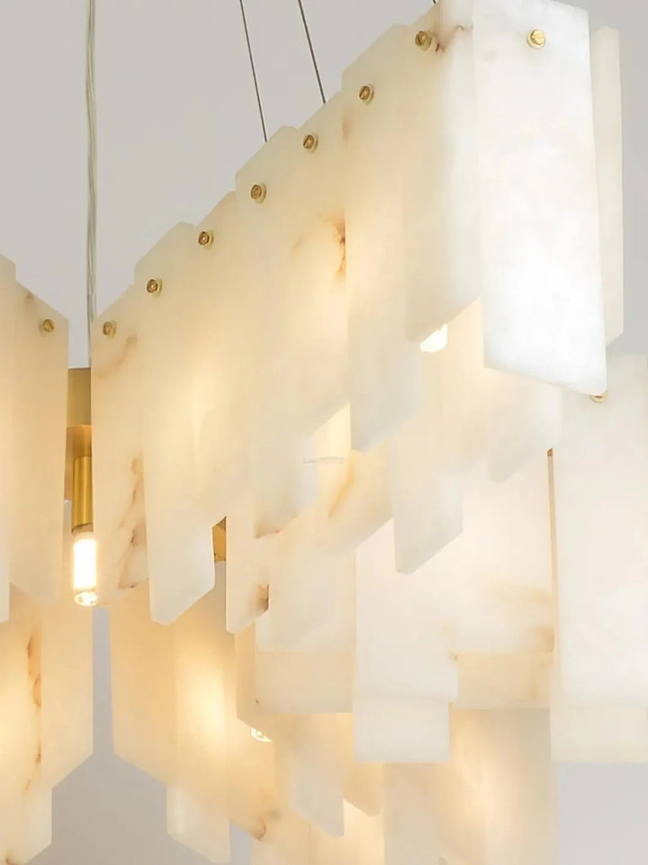 Alabaster Vaniun Star Chandelier