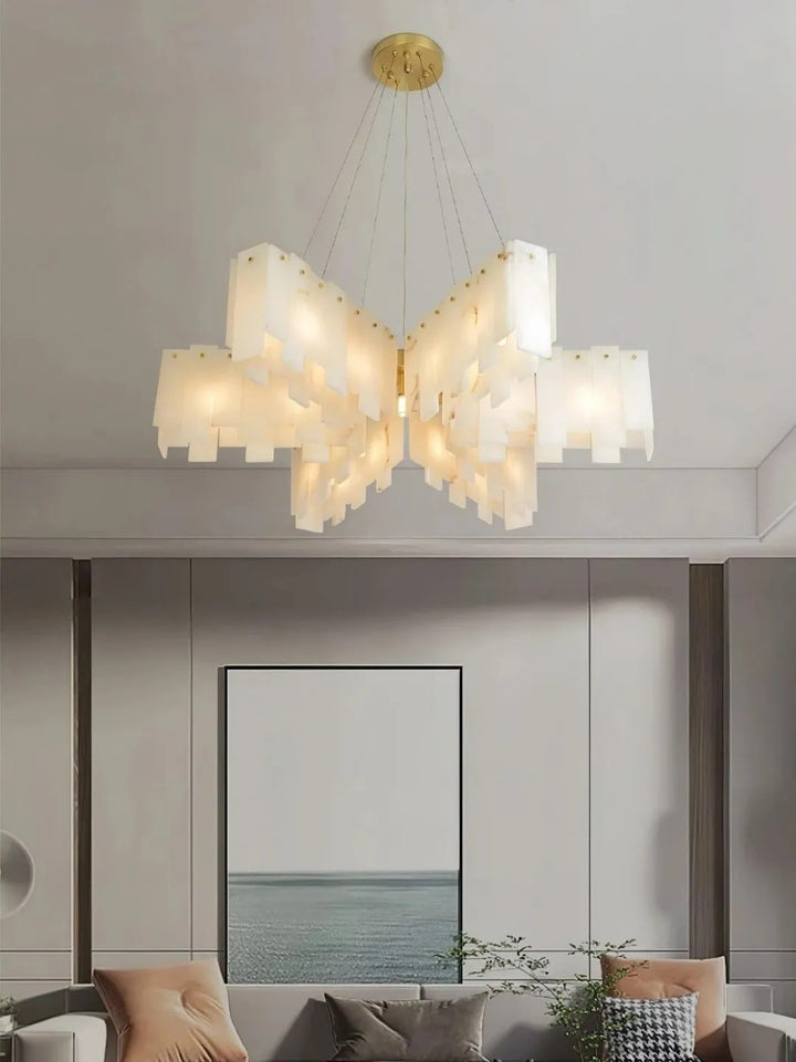 Alabaster Vaniun Star Chandelier