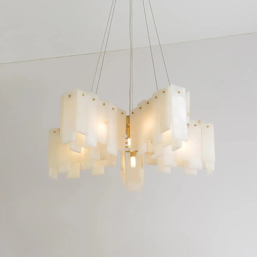 Alabaster Vaniun Star Chandelier
