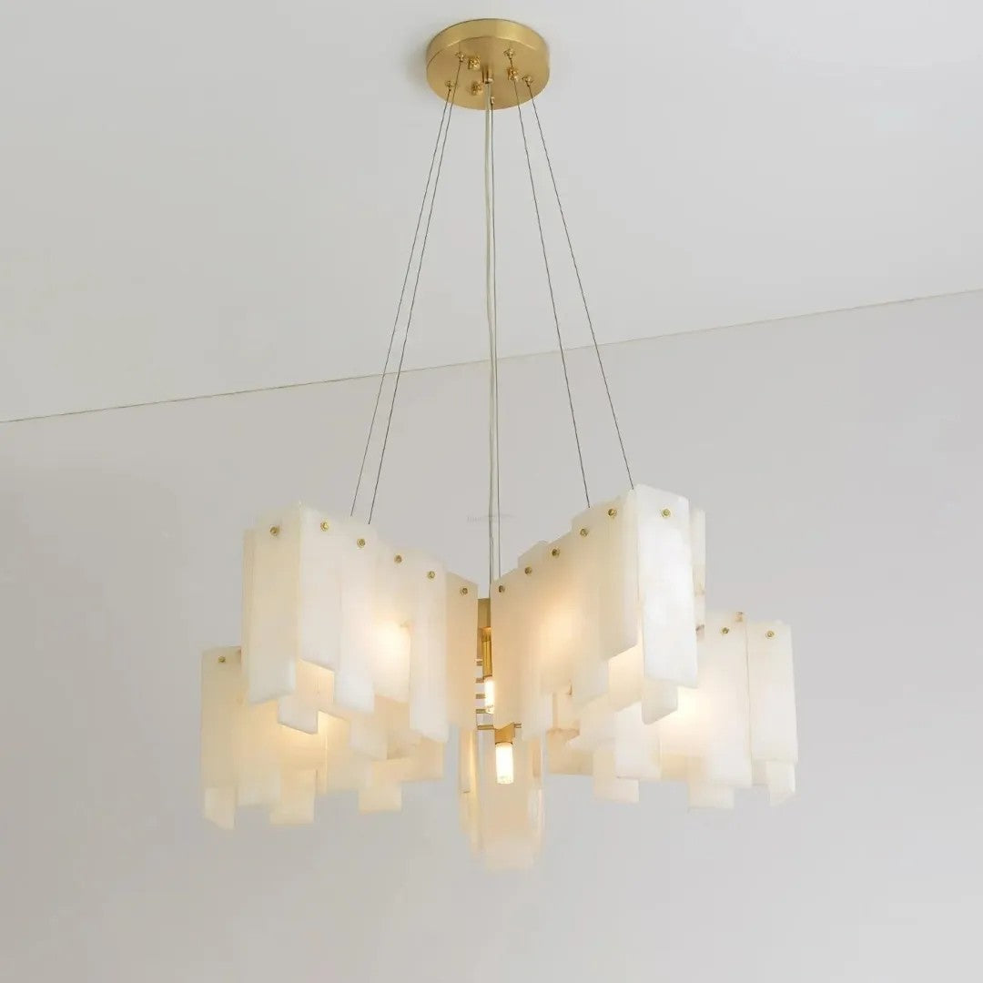 Alabaster Vaniun Star Chandelier