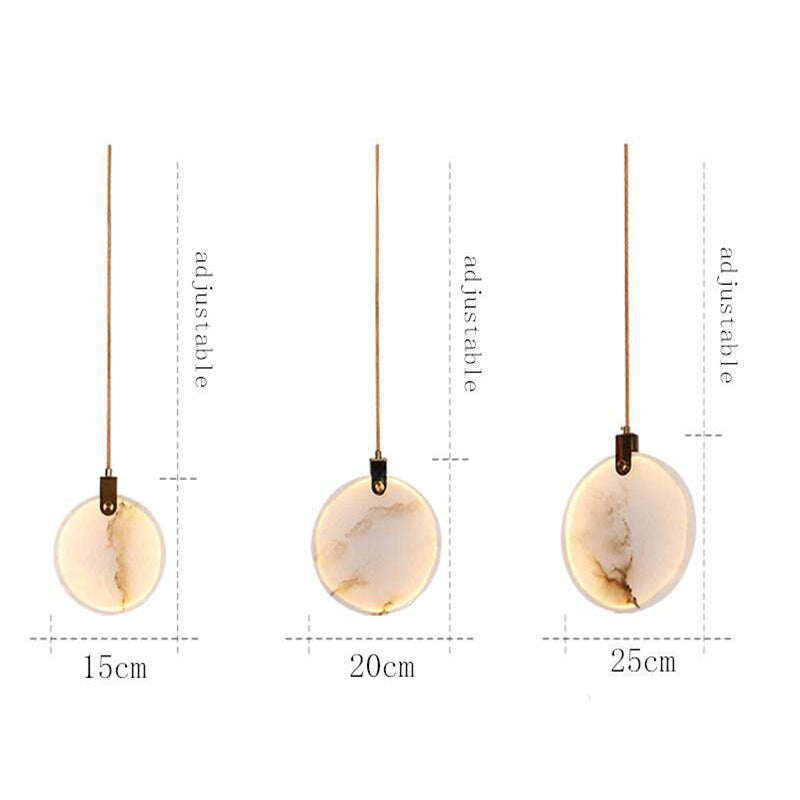 Alabaster Long Staircase Pendant Light