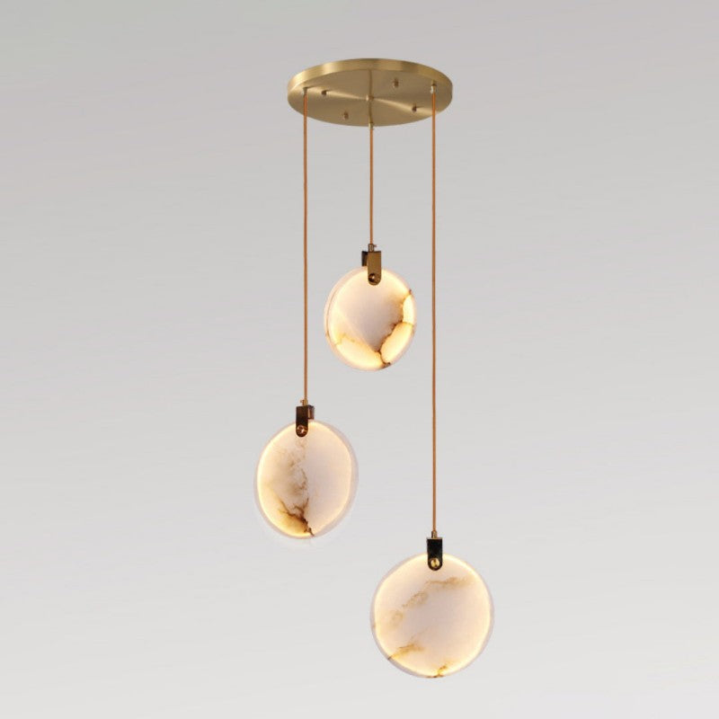 Alabaster Long Staircase Pendant Light